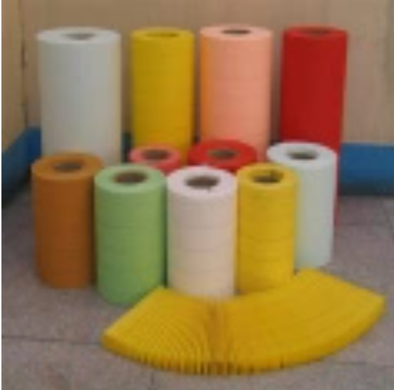 synthetic pocket filter media